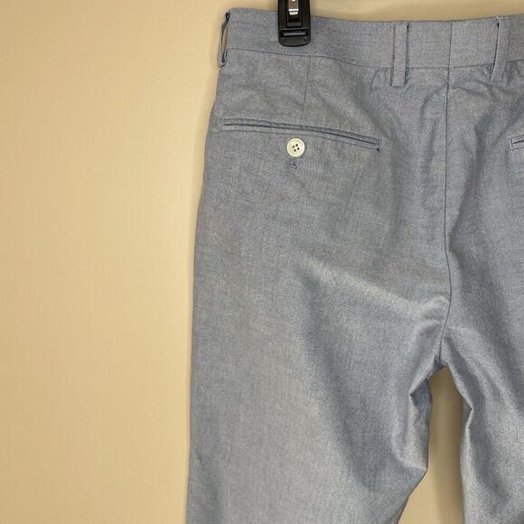 J.CREW Ludlow Pants Men 30 x 32 Slim Fit Blue 100% Cotton Oxford BV112 - Picture 8 of 16